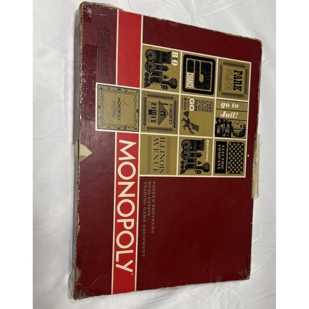 Vintage 1964 Monopoly Board Game Red Box‎ Parker Brothers (Complete Set) - Picture 2 of 16